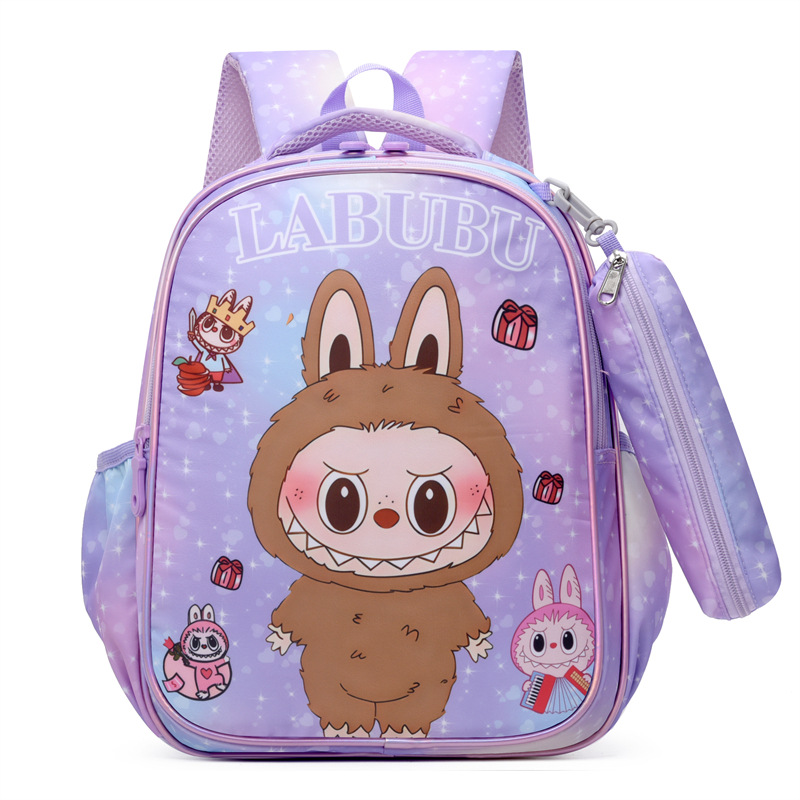Picture of Cross-Border New Labu Student Schoolbag Cartoon Backpack K-Style Large Capacity Bubble Mart Kidsren's Backpack