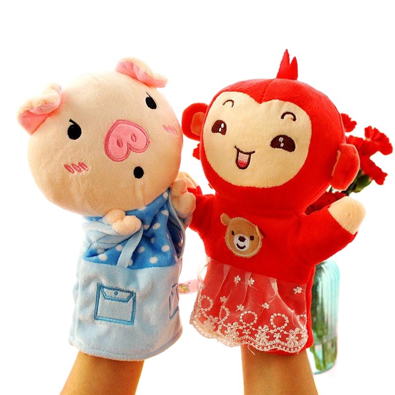 Cartoon Animal Hand Puppet Plush Toy Glove Doll Kindergarten Table Speech Story Glove Doll Cross-Border Spot