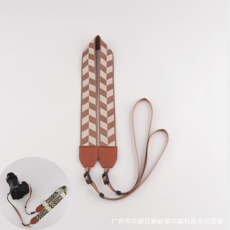 Picture of in stock Camera Shoulder Strap Decompression Camera Strap Hanging Neck Jacquard Camera Strap Various Types Universal Camera Strap