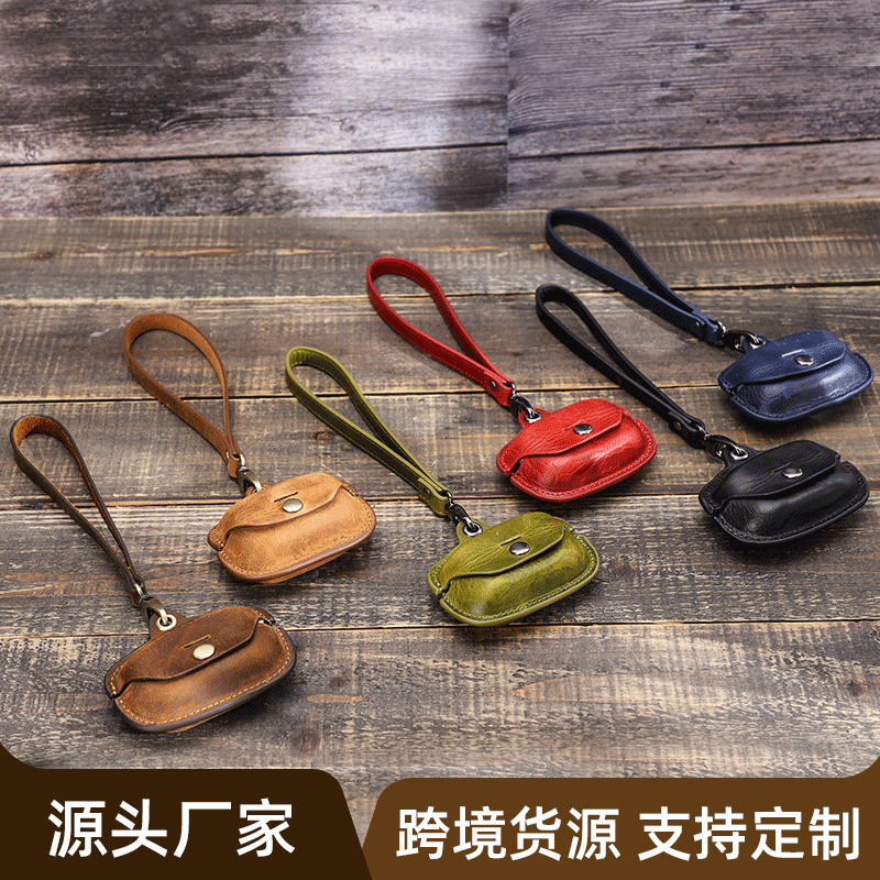 Picture of Suitable for Sony Headset wf-1000xm4 Protective Case Lanyard Leather Sony Bluetooth Headset