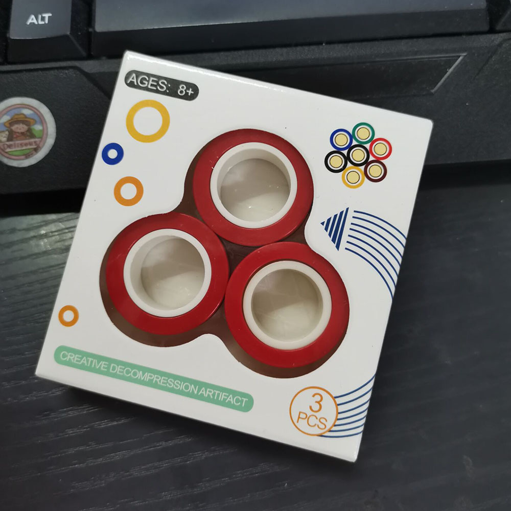 Picture of Decompression Toys New and Unique Cross-Border Amazon Magnetic Ring Ring Strong Magnetic Fingertip Spinner Toy Decompression