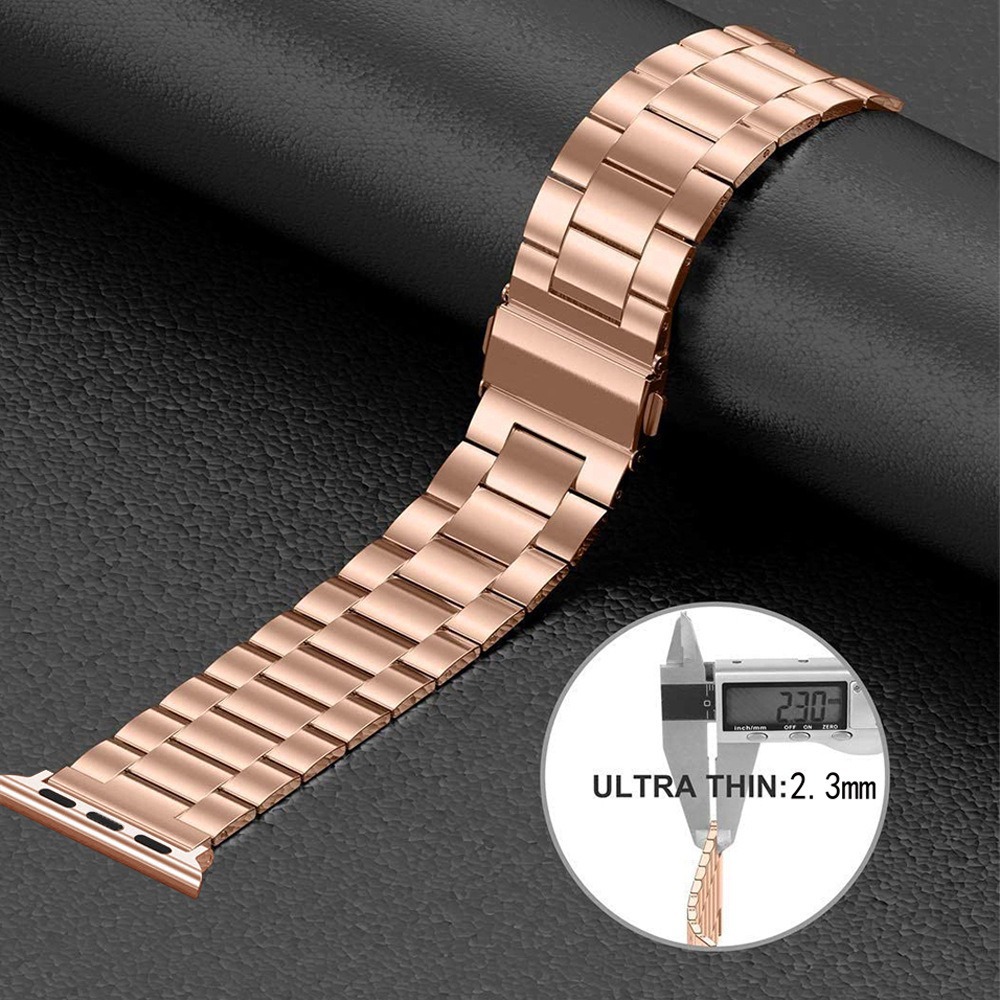 Picture of For Apple Watch Apple Watch S10 Stainless Steel Thin Metal Three Bead Strap