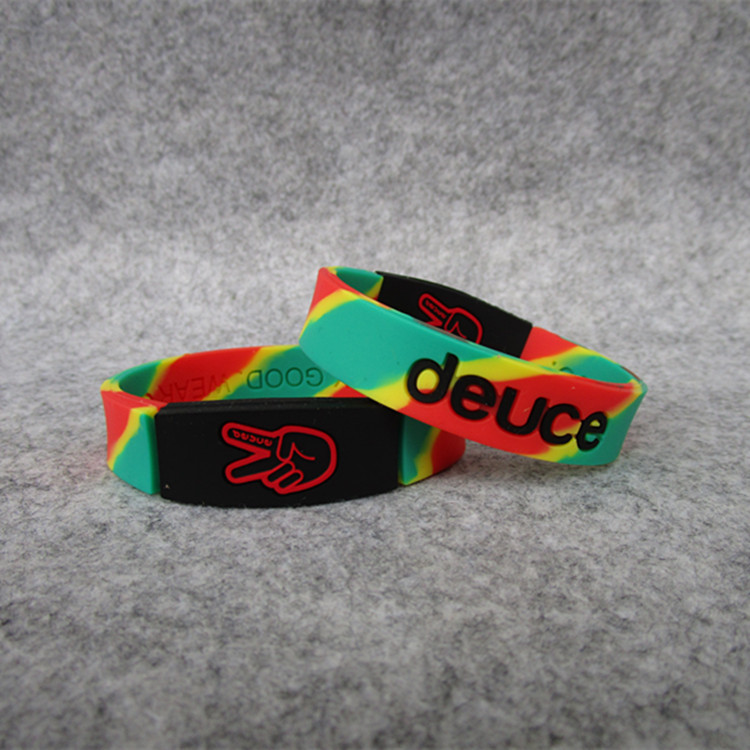 Picture of Basketball sports tide Deuce brand scissor commemorative star silicone bracelet Sports wristband Owen
