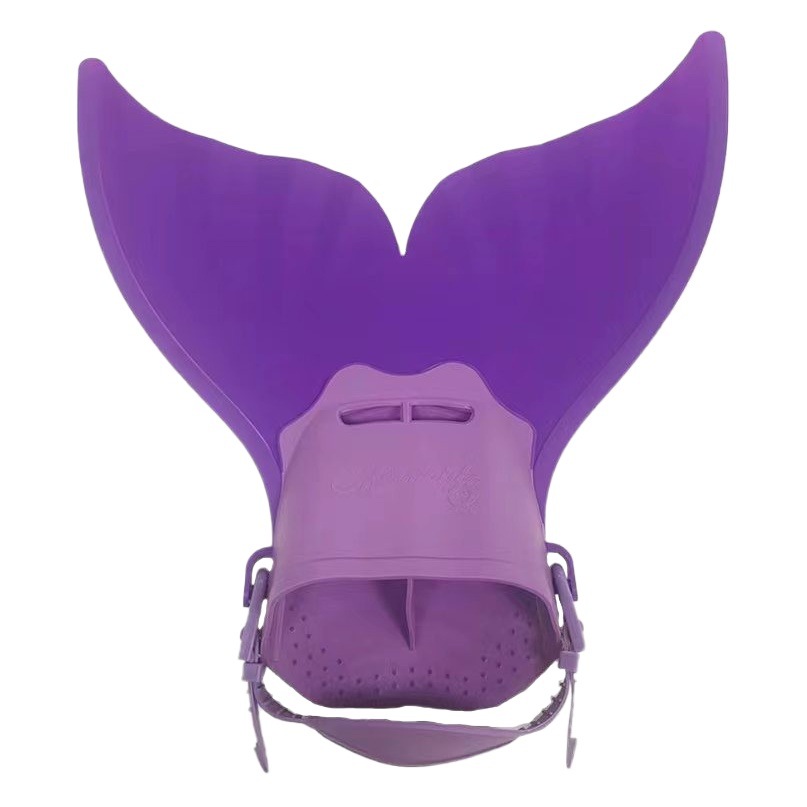 Mermaid Flippers Single-piece Whale Tail Flippers Swimming Training Flippers Children's Diving Swimming Equipment Swimming Products
