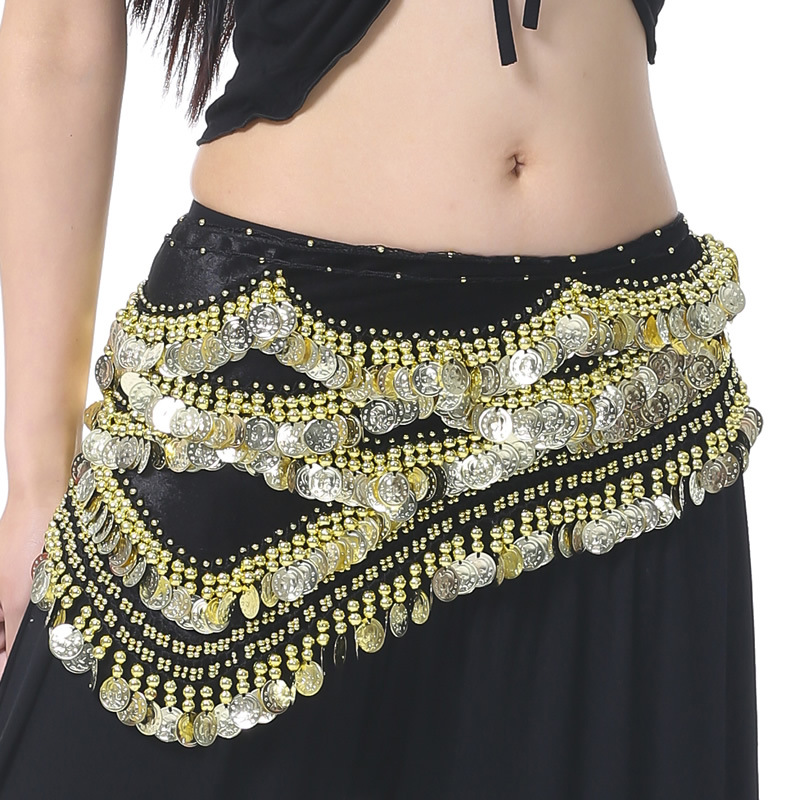 Picture of 480 currency belly dance waist chain, belly dance belt waist chain waist decoration, Egyptian waist chain