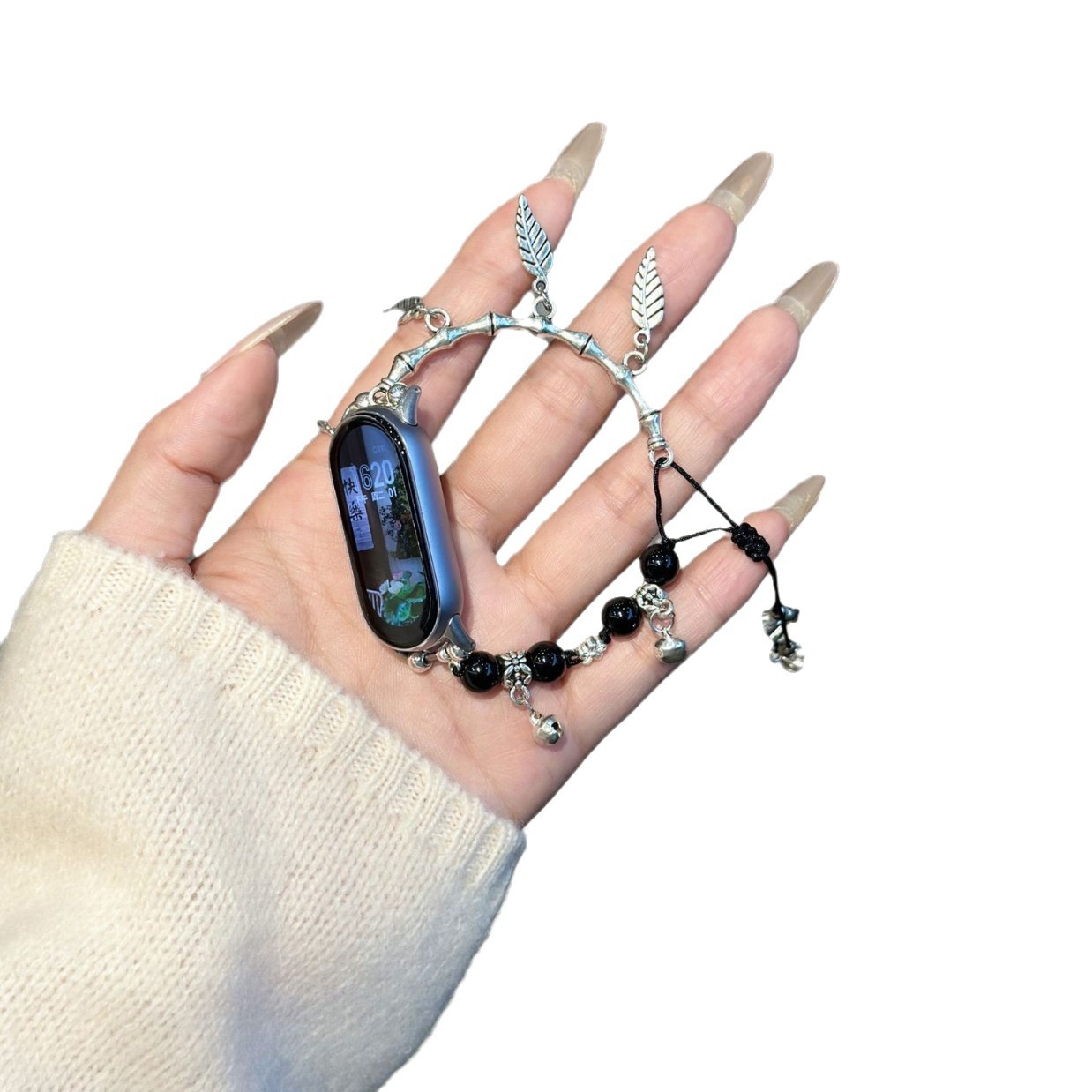 Picture of For Mi Band 9/8/7 nfc version 5/6 generation wristband beaded bracelet strap beaded 4/3 women 7pro