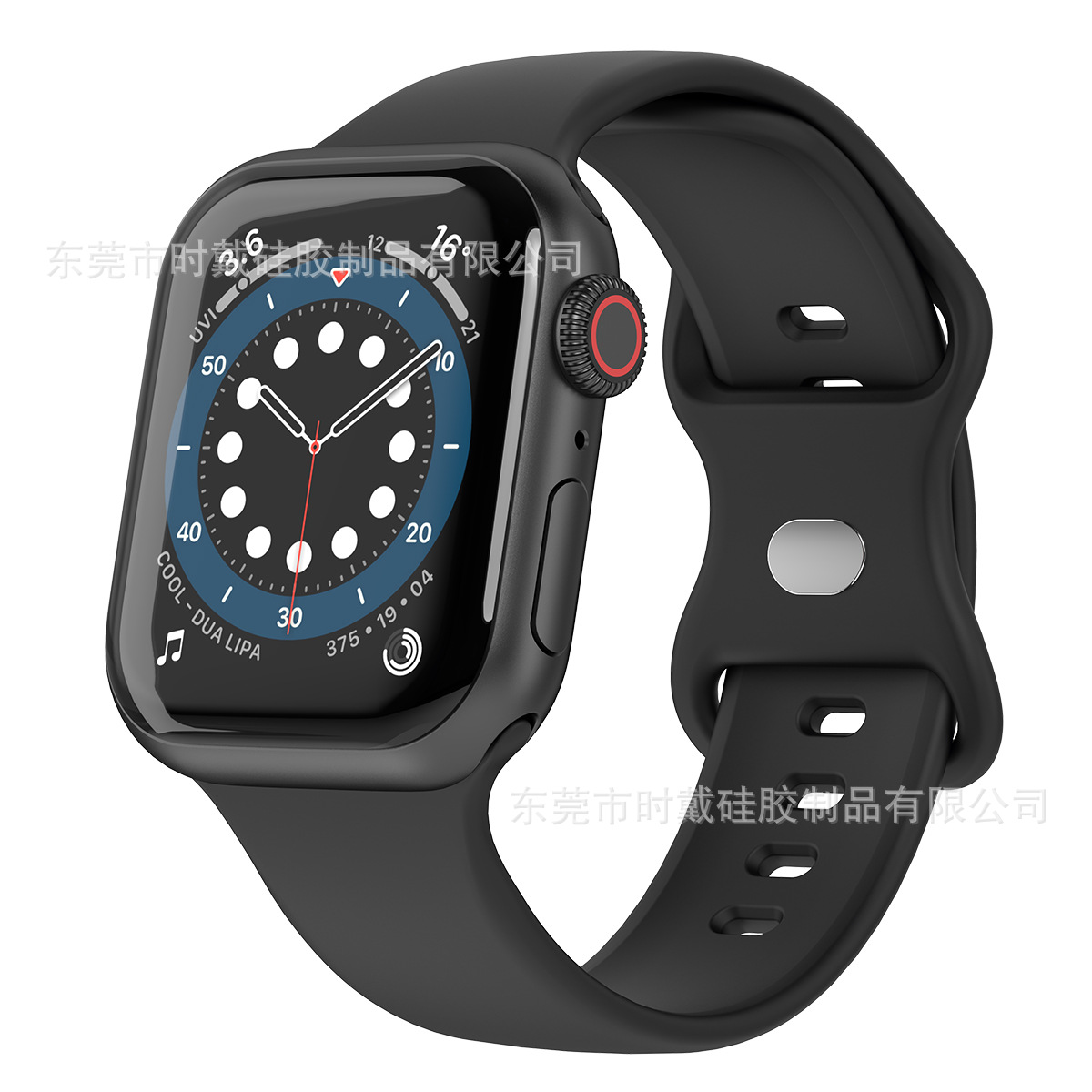 Picture of strap Watch 8 generation/Ultra/SE solid color silicone buckle iwatch strap