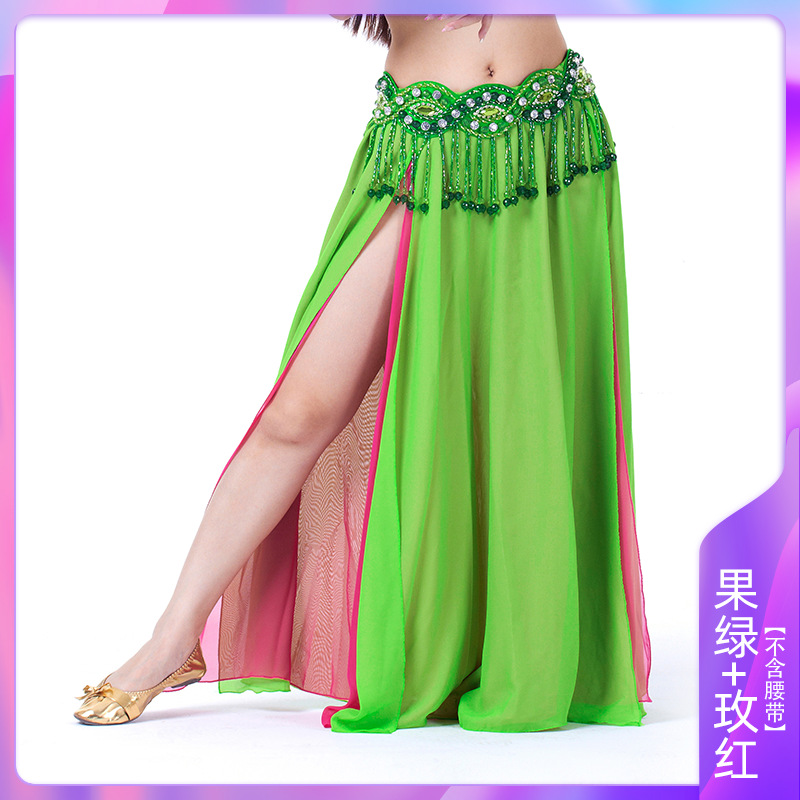 Picture of Double Split Chiffon Dress Belly Dance Sexy Dress Dance Dress Belly Dance Stage Performance Dress