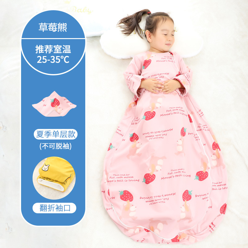 Picture of Baby Sleeping Bag Air-Conditioned Room Spring and Summer Thin Baby Anti-Kick Quilt Autumn and Winter Thickeneded Four-Season Universal One-Piece Drop Shipping