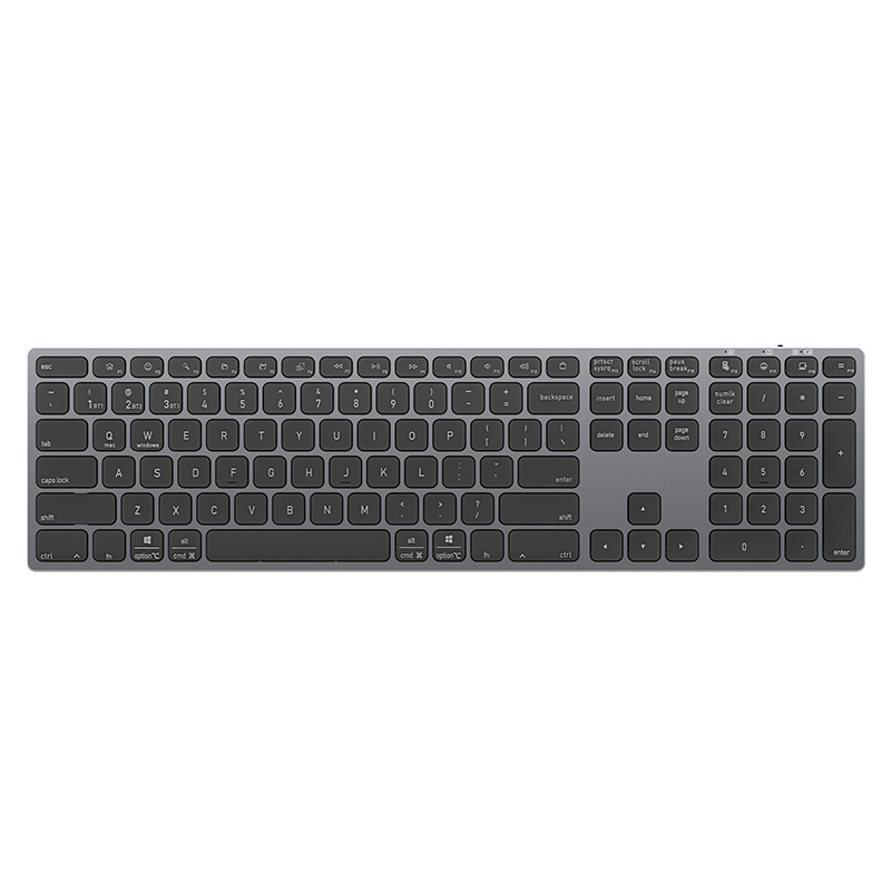 Picture of Aluminum alloy Bluetooth wireless keyboard portable two-in-one silent ultra-thin keyboard tablet laptop universal