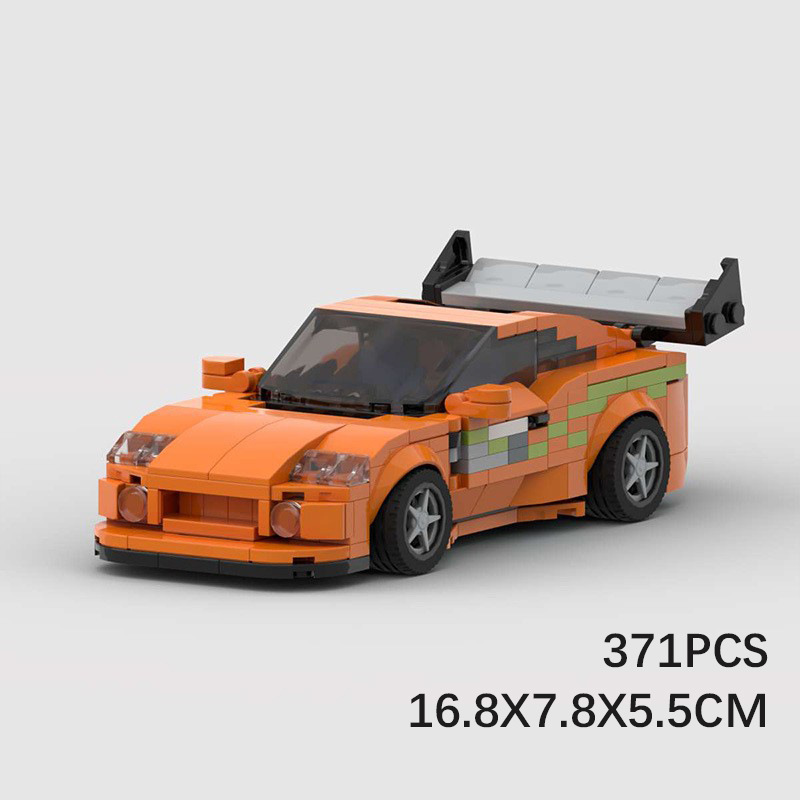 Picture of MOC building blocks compatible with Lego speed Series 8 grid JDM speed and passion 1 Paul same supra Bull Devil