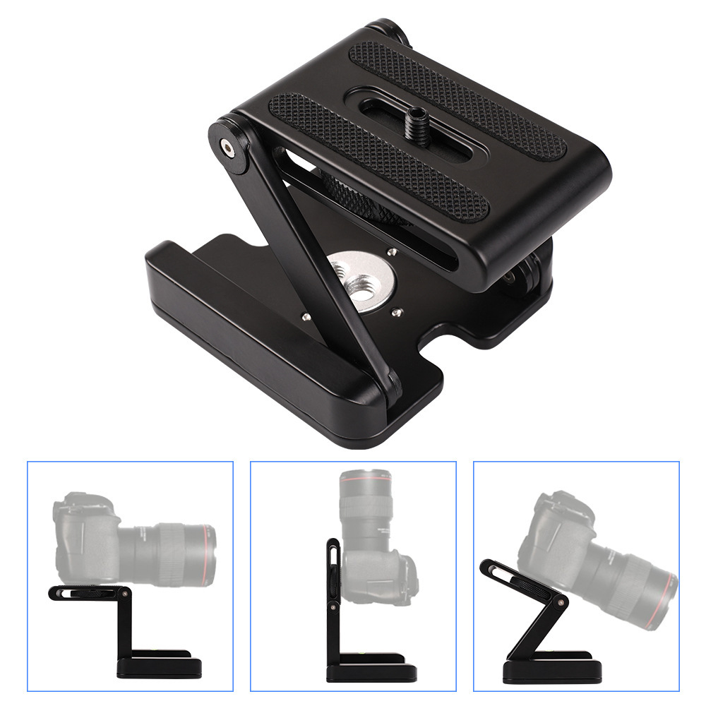 Picture of Metal Z-type folding pan/tilt quick release seat tripod P200 macro board Admiralty quick 100-fold quick release Board base