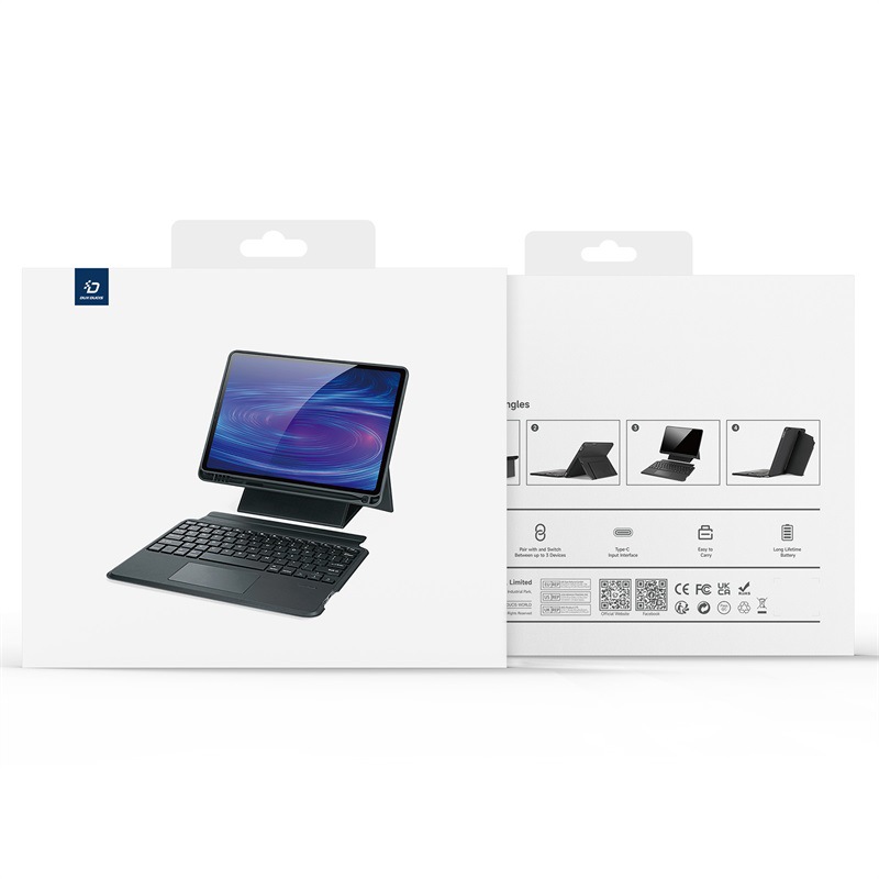 Picture of Suitable for iPadPro11 Flat Panel Wireless Keyboard Protective Cover iPad10.2 Three-in-One Magnetic Suction Wonderful Keyboard