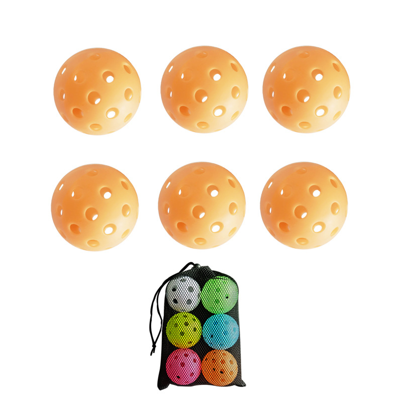 Picture of Cross-border hot selling luminous pick luminous ball Net luminous pick ball 40-hole PE hole Ball 6 pcs/bag factory direct sales