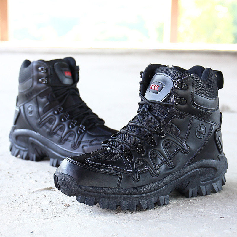 Picture of Autumn new cross-border foreign trade high-top outdoor combat boots men's boots men's cross-country men's shoes thick-soled non-slip boots 1201