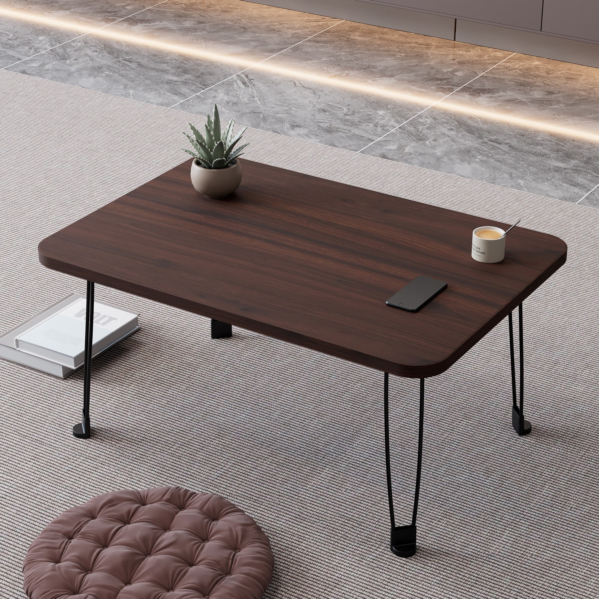 Picture of Chen Lan Yipin Bed Foldable Student Computer Desk Simple Bay Window Outdoor Portable Notebook Table Small Coffee Table