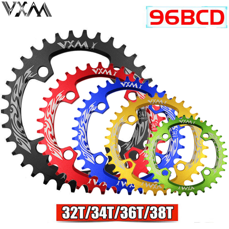 Picture of VXM bicycle positive and negative tooth disc single disc 96BCD mountain bike disc ellipse 32T 34T 36T 38T