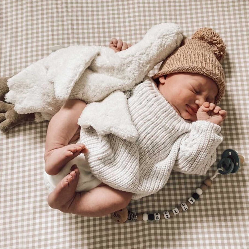 Picture of Cotton Baby Sweater Crewneck Pullover Autumn and Winter Loose Knitted Coat Children's Sweater Baby Sweater