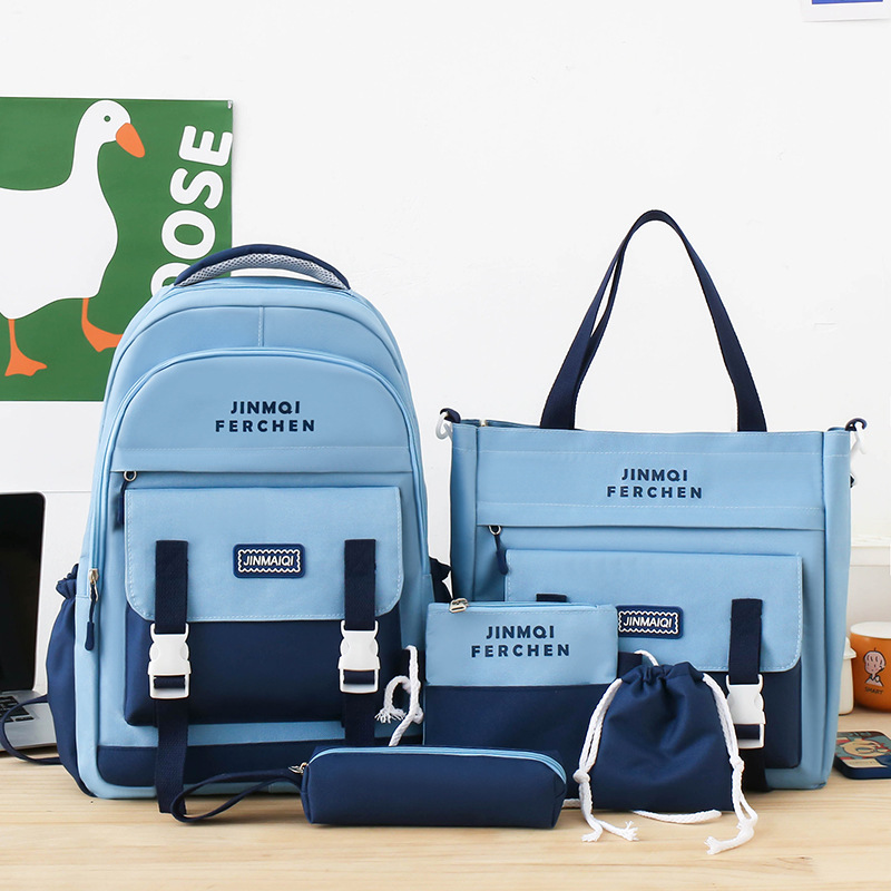 Picture of Schoolbags Primary School Kidsren School Backpacks Junior High School Students High School Students Ins High Quality Wholesale Custom Backpacks