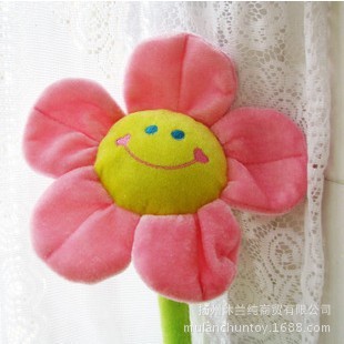 Picture of Wholesale Plush Sunflower Curtain Buckle/Cartoon Flower/Smiley Sunflower/Creative Curtain Buckle/Curtain Clip Plush