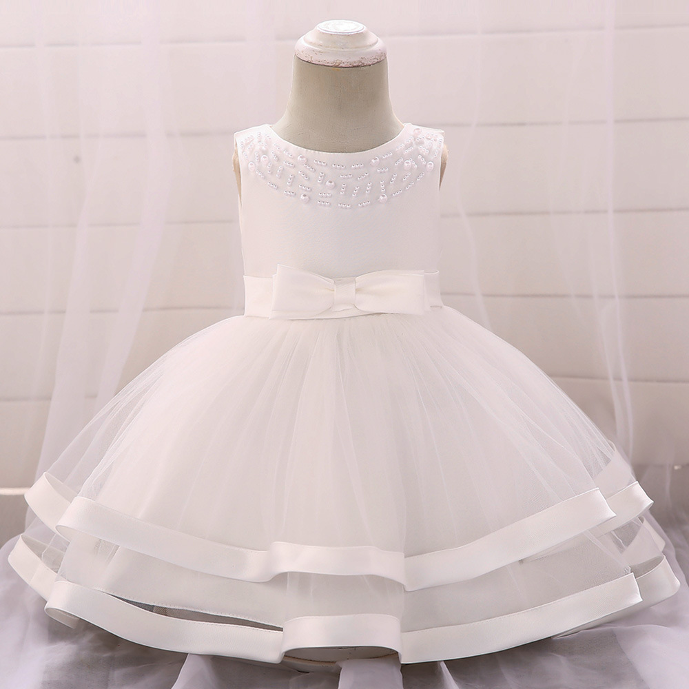 Picture of ins Dress baby baby Girl Dress baby Princess Dress Dress Bow baby Year Old Girl Dress