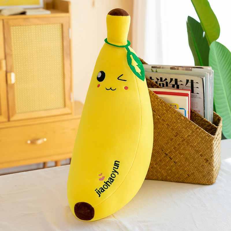 Picture of Foreign trade software banana plush toy pillow simulation fruit pillow children doll doll gift wholesale