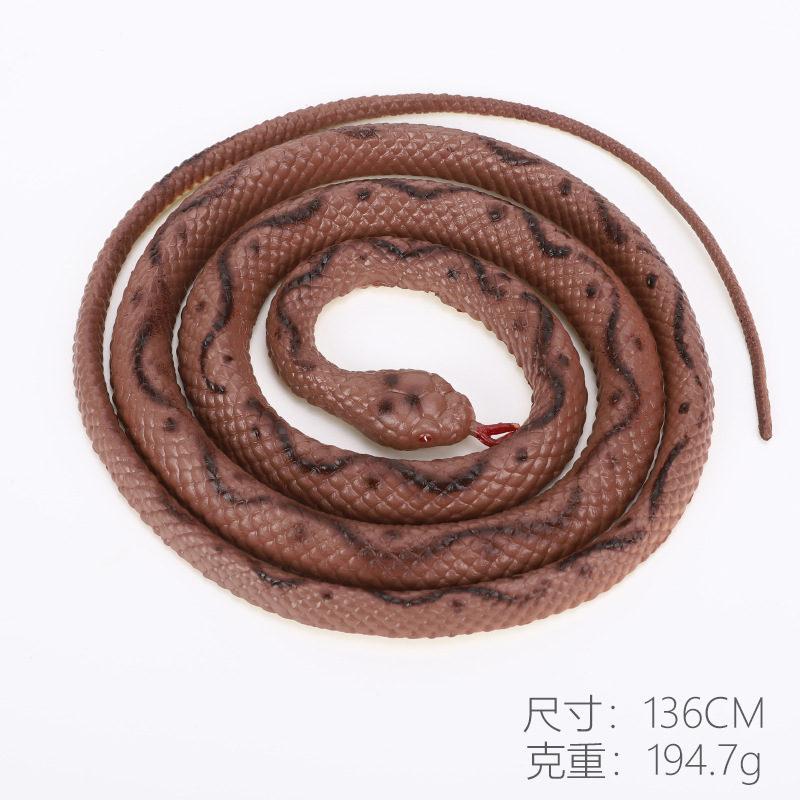 Picture of Cross-border simulation snake model python cobra animal simulation model children's toy stall scary spoof toys