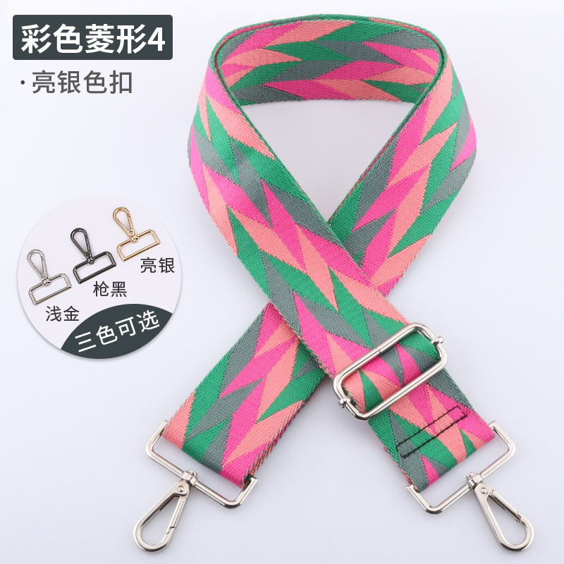 Picture of New Color Diamond Strap Adjustable Shoulder Strap 5cm Widened Shoulder Strap Strap Strap Single Shoulder Crossbody Strap in stock