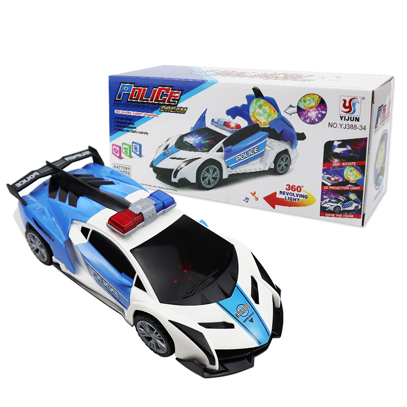 Picture of Douyin children's electric 360 rotating electric toy car universal wheel airplane car model toy light music cross border