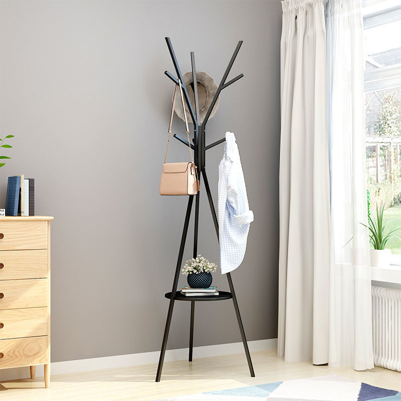Picture of Nordic Branch Household Creative Coat Rack Bedroom Hanging Clothes Hat Rack Floor-to-Floor Iron Metal Simple