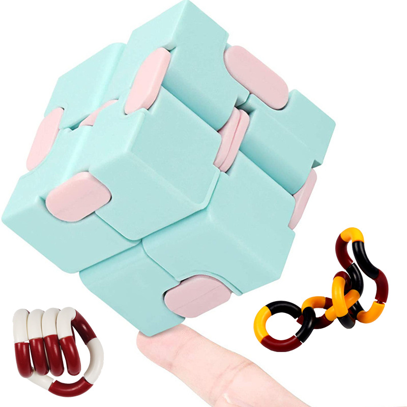 Picture of Creative Decompression Macaron Finger Infinite Rubik's Cube 18 Section Deformation Twist Rope Variables Twist Pocket Toy