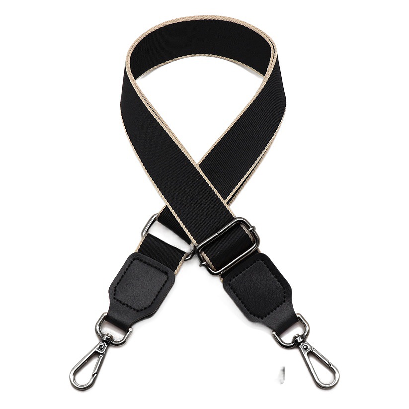 New Polyester-Cotton Pure Color Replacement Shoulder Strap Wide Versatile Shoulder Strap Bag Strap Single Shoulder Crossbody Women's Bag Adjustable Accessories