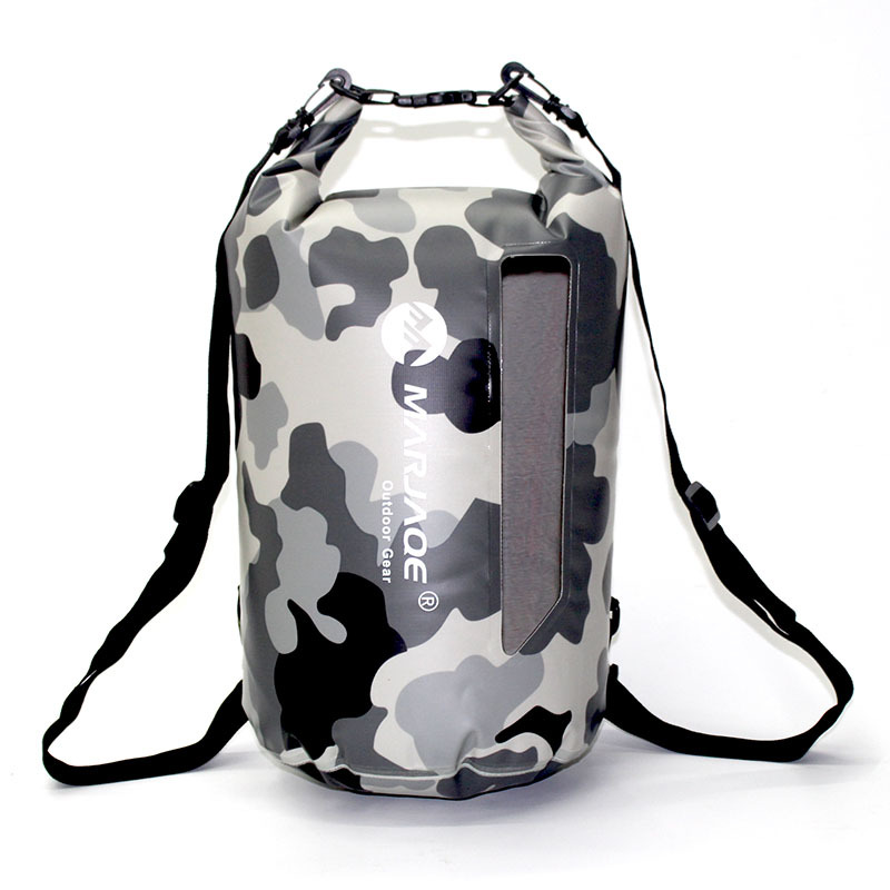 Picture of Marjaqe Double Shoulder Strap Window Waterproof Bag Rafting Bag Beach Bag Waterproof Bag River Tracing Bag Storage Outdoor Leisure