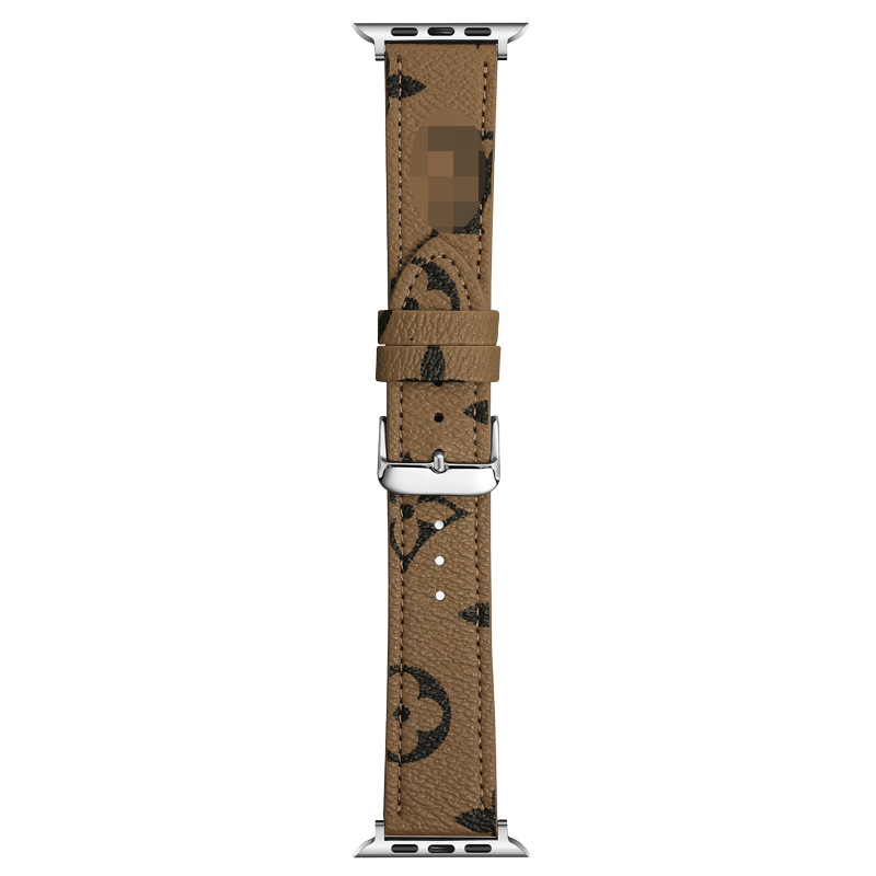 Picture of Big Brand Strap Spot Applicable Apple Watch Strap Apple iwatch87654321 Trendy Brand Leather Strap