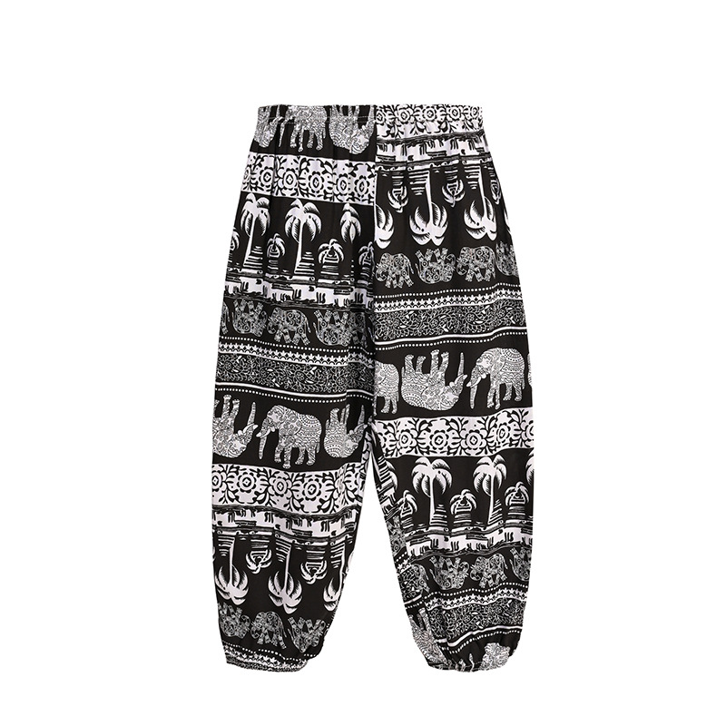 Picture of Summer New Adult Mom Kidsren Boys Girls Family Wear Bloomers Anti-Mosquito Pants Cotton Silk Pants Trousers
