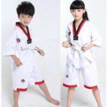 Pure Cotton Adult Taekwondo Clothing Children's Taekwondo Clothing Long-sleeved Men's and Women's Short-sleeved Taekwondo Clothing Coaching Clothing