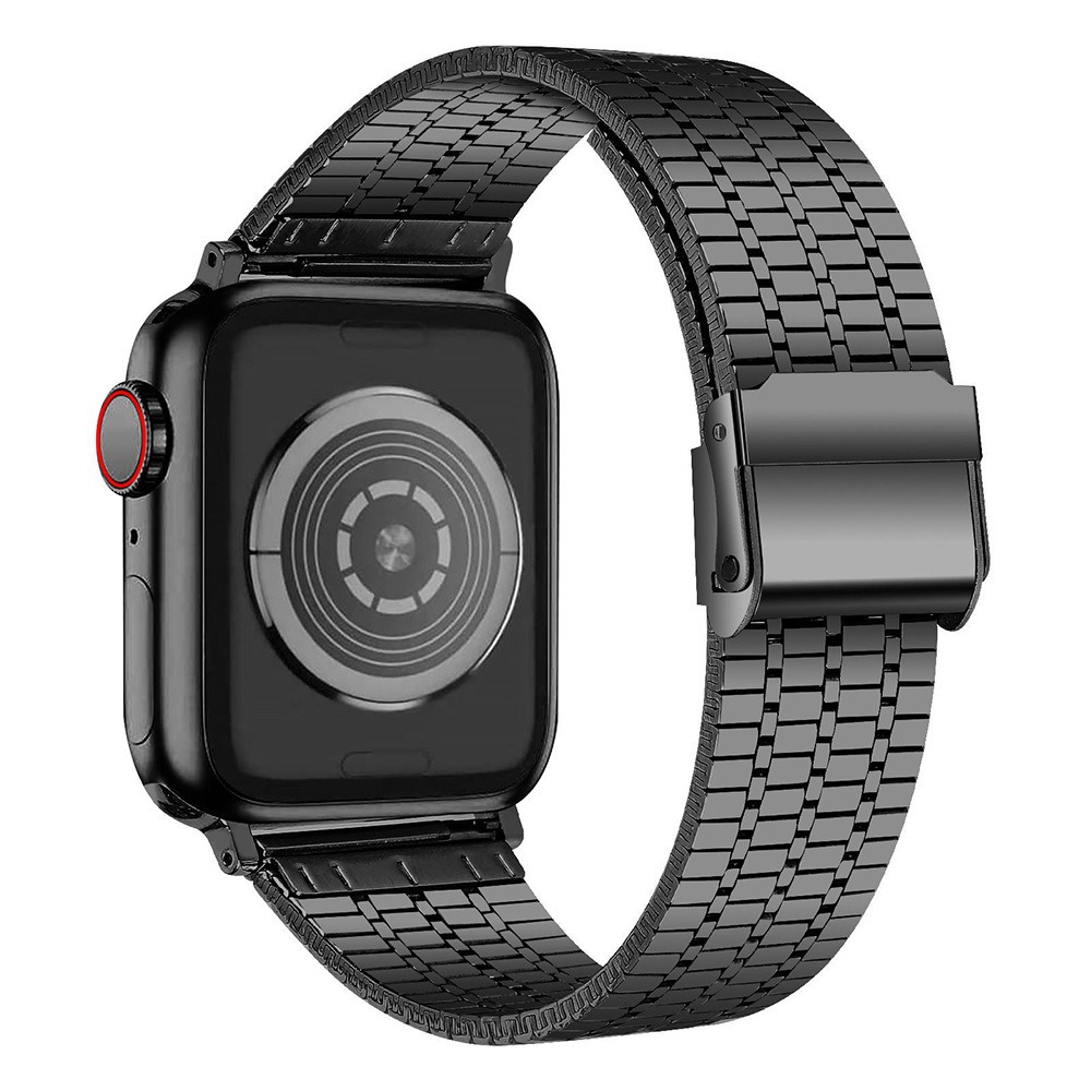 Picture of Suitable for Apple Watch Ultral Iwatchs10 Stainless Steel Seven-Bead Metal Safety Buckle Milan Strap