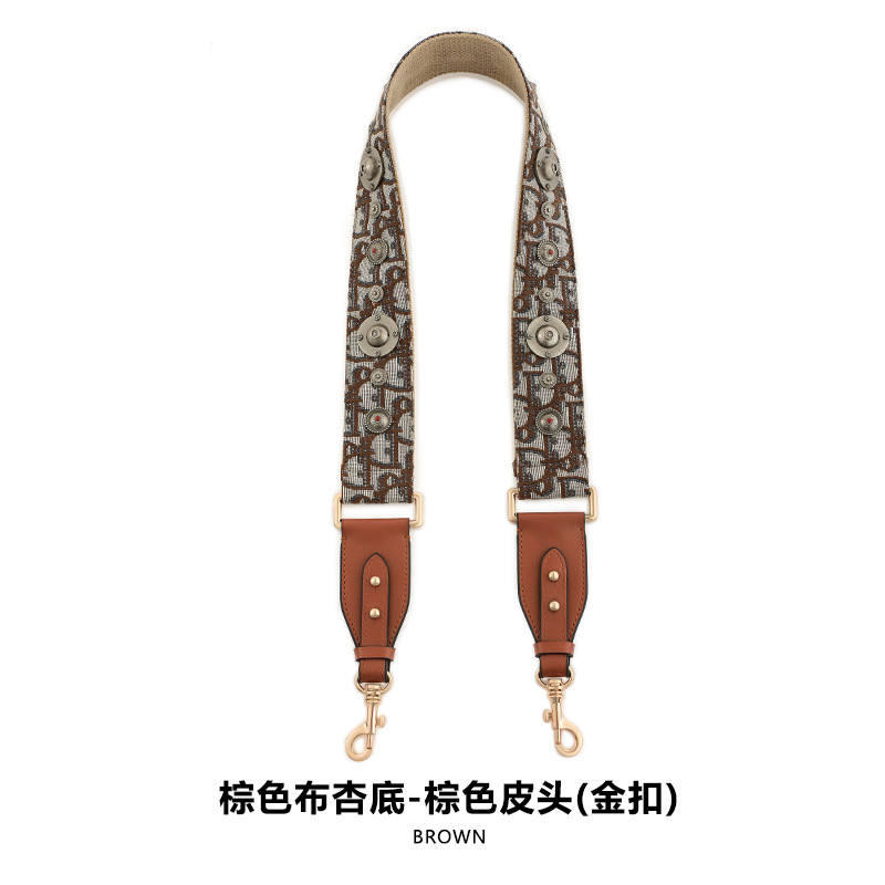 Picture of Mahuangshi MHS-F-66 Wide Bag with Canvas Shoulder Strap Shoulder Crossbody Cowhide Bag Accessories Bag Strap Comfortable D