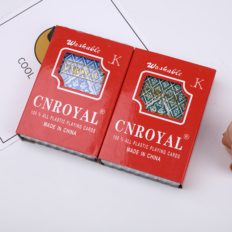 High-Quality Two-Color Waterproof Narrow Poker Plastic Playing Cards 31 Silk Pvc Frosted Printable Factory Direct Sales