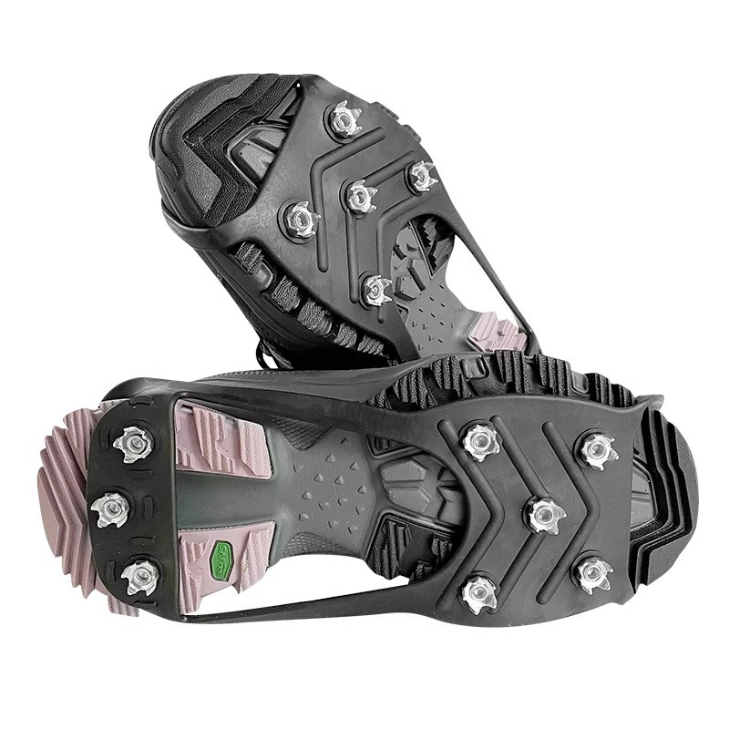 Picture of Crampons Anti-Slip Shoe Covers Five-Eight Tooth Winter Outdoor Spikes Winter Sole Stickers Artifact Mountaineering Ice Snow Shoe Chains