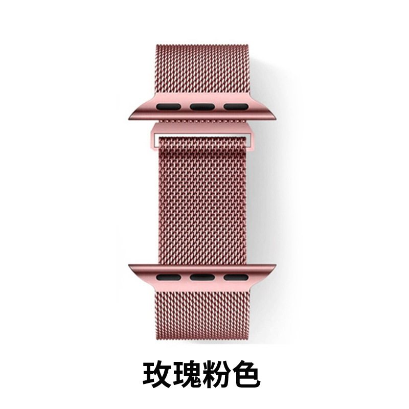 Picture of For Milanese Nice Apple Watch applewatch Stainless Steel Loop Magnetic Buckle Iwatch Strap New