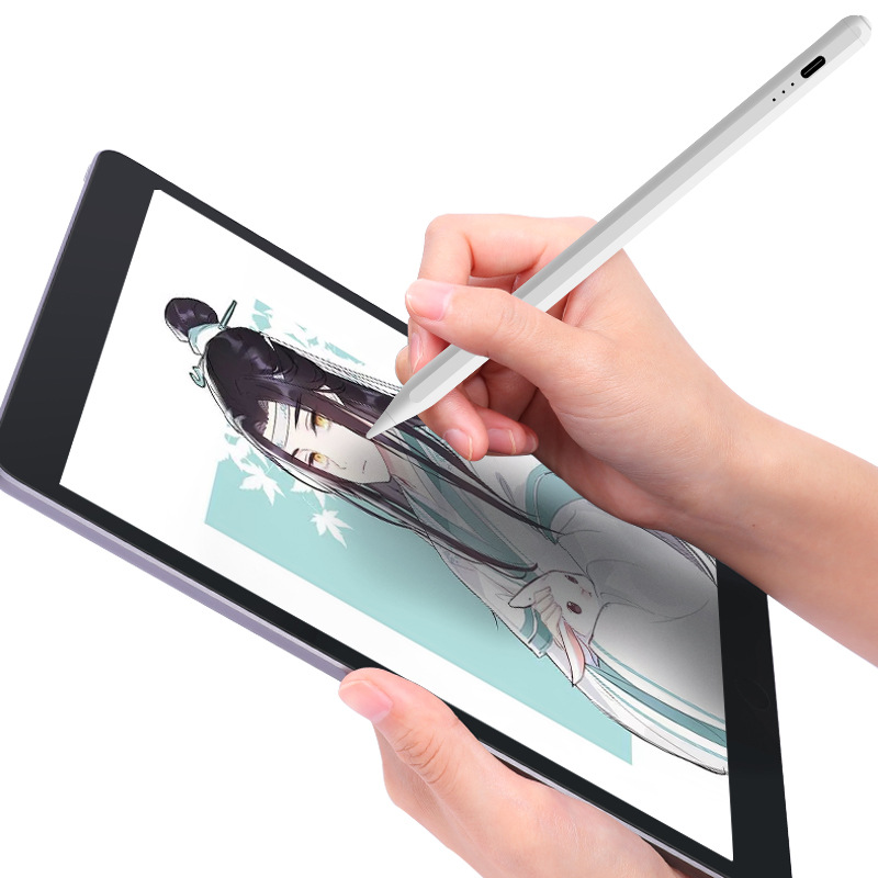 Picture of Three-Light Power Display Suitable for Apple Apple Pencil Second Generation iPad Tablet Dedicated Capacitive Pen to Prevent Touch