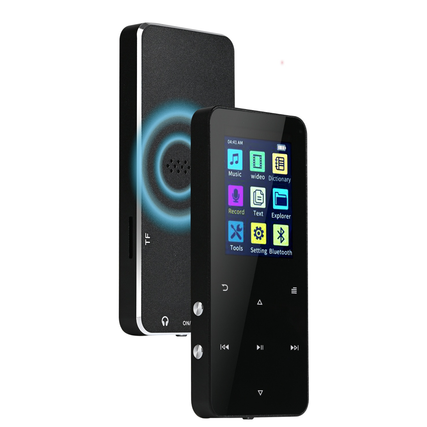 Picture of Foreign Trade Version New Metal MP3 Student Walkman Bluetooth MP4 Music Player Recording Novel External Insertable Card