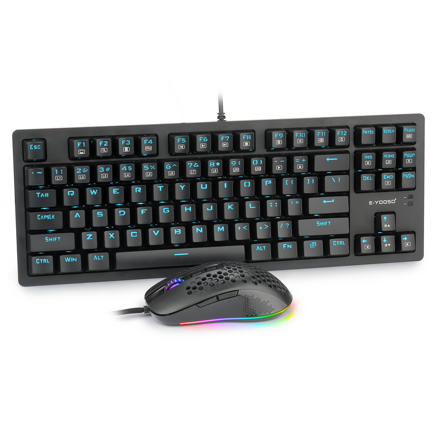 Element Z737 mechanical keyboard 87 key wired gaming keyboard hot plug axis game key
