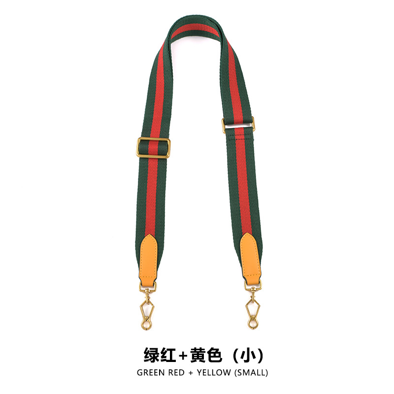 Picture of Suitable for G-Chi Adjustable 3.8CM Canvas Ribbon F-46 Shoulder Crossbody Green Red Bag Belt Single Buy Replacement Shoulder Belt