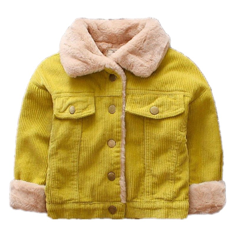 22 Boys' New Outwears Fleece-Lined Kidsren's Thickeneded Tops Autumn and Winter New Baby Winter Clothes Thickeneded Outwears for Kidsren and Middle-Aged Kidsren