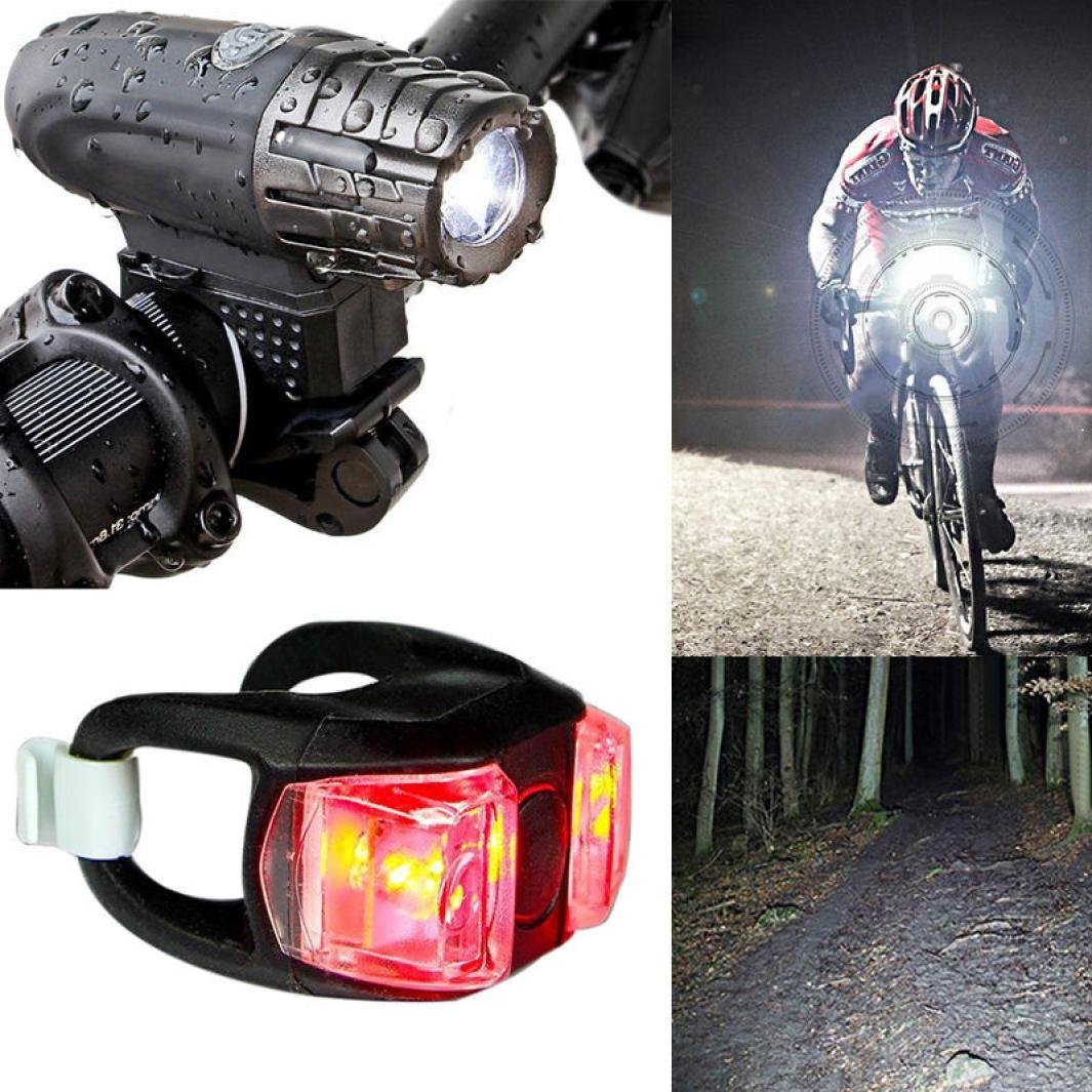 Picture of Bicycle light equipment USB charging warning light outdoor riding strong light headlight bicycle headlight