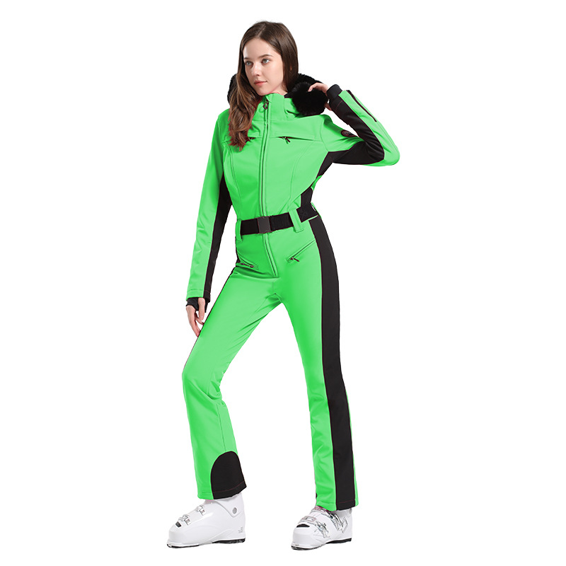 Picture of Professional Double-board Windproof Cross-border Ski Suit Women's Thickened Warm Waterproof Slim-fit Outdoor Ski Suit Women's suit