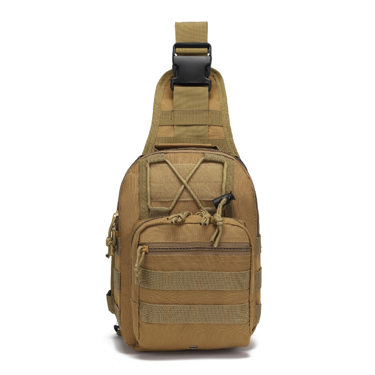 Picture of Factory Spot Canvas Riding Bag Camouflage Outdoor Sports Small Chest Hanging Bag Single Shoulder Crossbody Outdoor Tactical Chest Bag