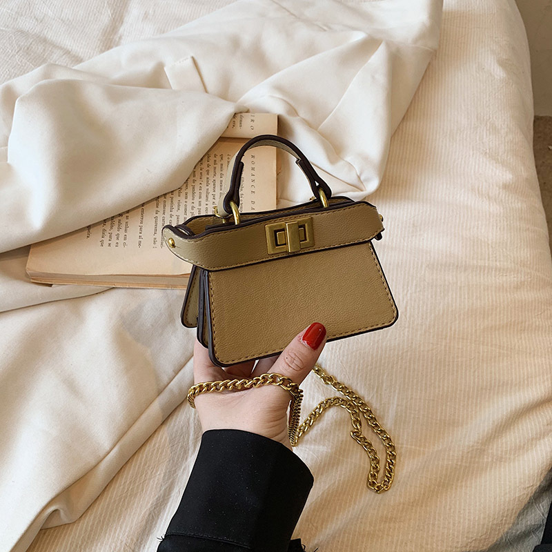 Picture of 2023 new cross-border small popular online catwalk with double-sided lock portable diagonal chain lipstick bag